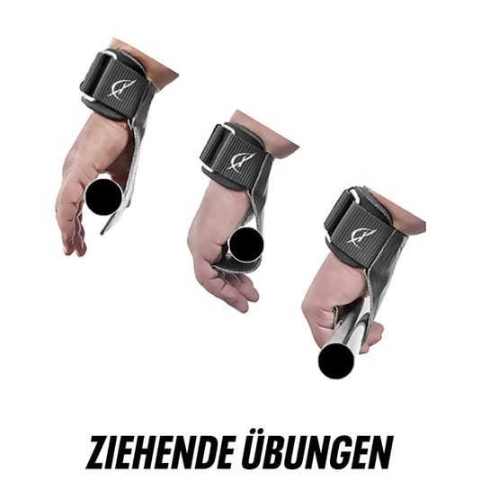 Climaqx Ultra-Grips anthrazit Anwendung bei ziehenden bungen