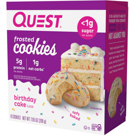 QUEST NUTRITION frosted cookies (8 Stck) birthday cake