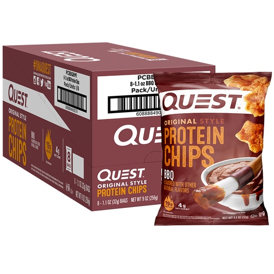 QUEST Original Style Protein Chips BBQ Karton + Tte