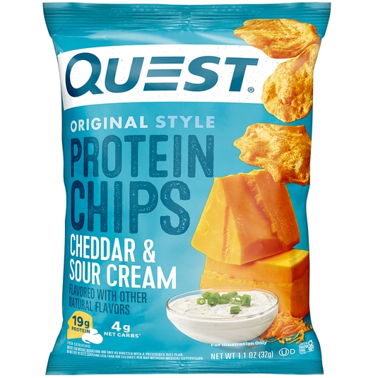 QUEST Original Style Protein Chips Cheddar & Sour Cream Tte