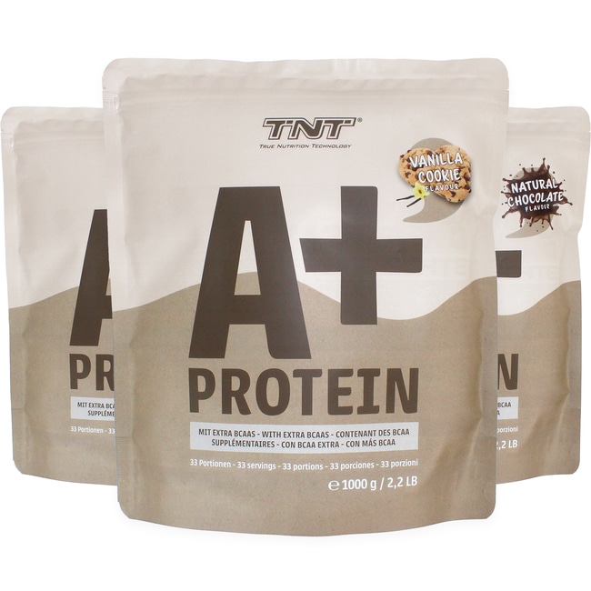 3x 1000g A+ Protein Sparbundle