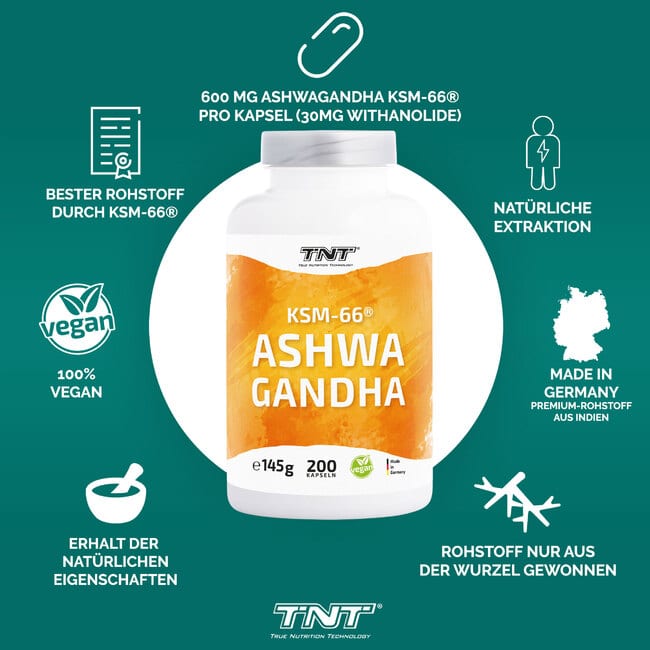 TNT Ashwagandha Kapseln im berblick