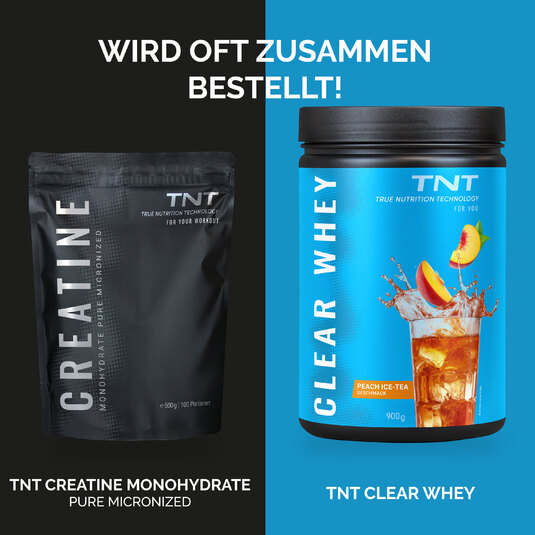 TNT Creatine - Wird oft zusammen mit TNT Clear Whey gekauft