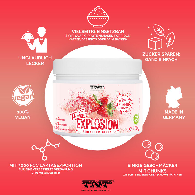 TNT Flavour Explosion - Strawberry Chunk - Bulletpoints