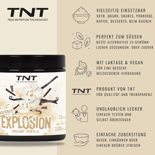 Flavour Explosion Dreamy Vanilla Vorteile
