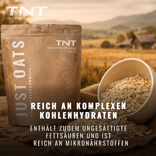 TNT Just Oats - Reich an komplexen Kohlenhydraten