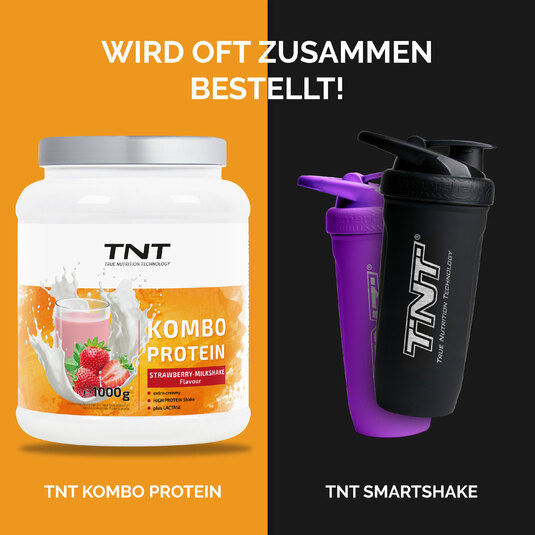 Oft zusammen bestellt: TNT Kombo Protein Strawberry-Milkshake + TNT Smartshaker