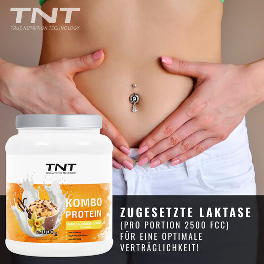 TNT Kombo Protein Vanilla-Cookie-Dough mit Laktase