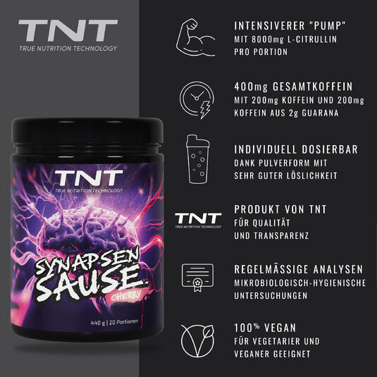 TNT Synapsensause Kirsche - Vorteile auf einen Blick