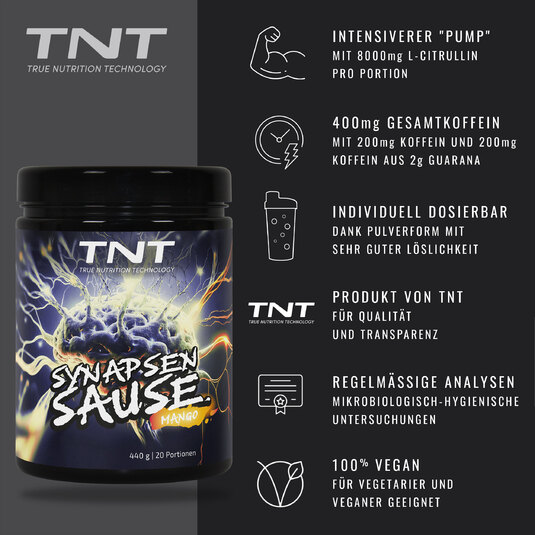 TNT Synapsensause Mango - Vorteile auf einen Blick