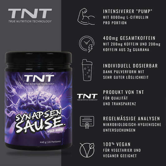 TNT Synapsensause Wild Berry - Vorteile