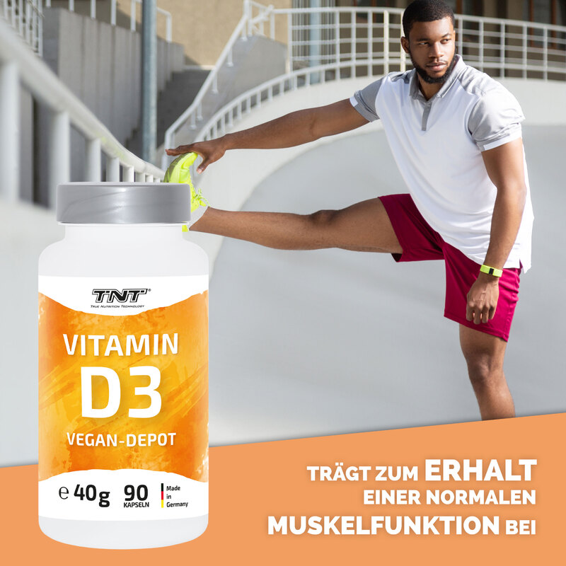 TNT Vitamin D3 Vegan-Depot A+ Bilder 90 Kapseln