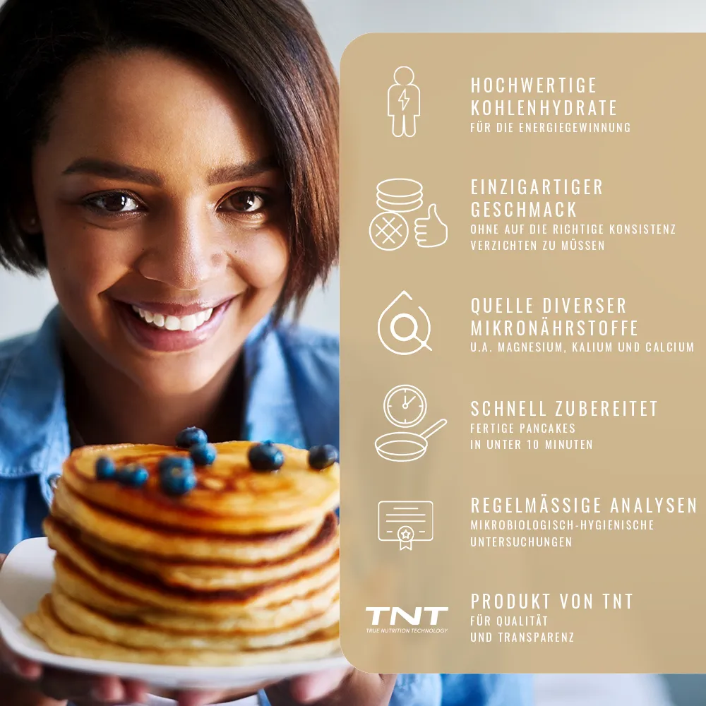 Die Vorteile von TNT Protein Pancakes auf einen Blick