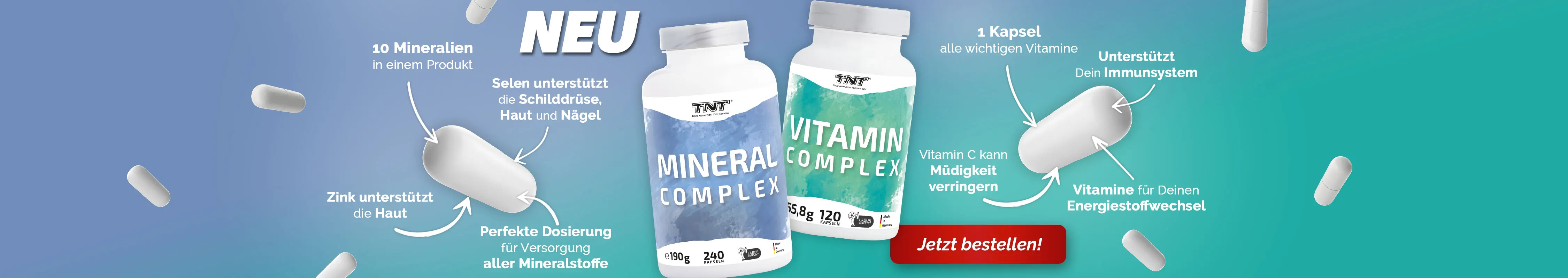 NEU - TNT Vitamin Complex & TNT Mineral Complex